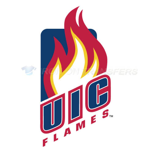 Illinois Chicago Flames Logo T-shirts Iron On Transfers N4601 - Click Image to Close